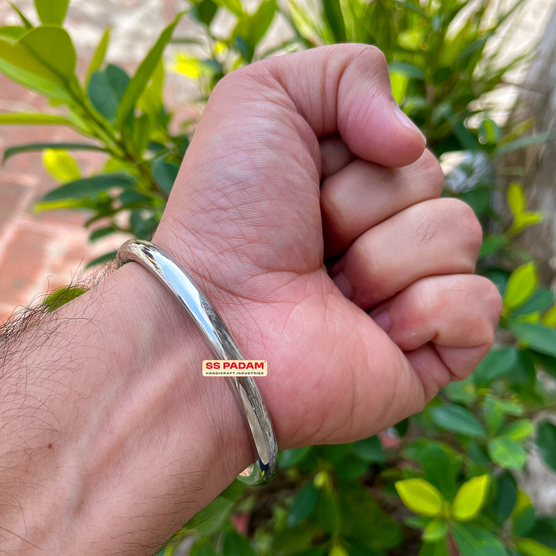 6mm Stainless Steel Round Smooth Punjabi Kada