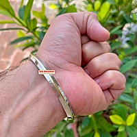 6mm Stainless Steel SP Brass Ring Punjabi Kada