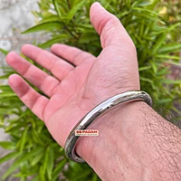 8mm Stainless Steel Round Smooth Punjabi Kada