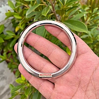 8mm Stainless Steel SP Brass Ring Punjabi Kada