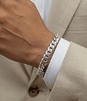 925 Silver Classic Curb Gents Bracelet