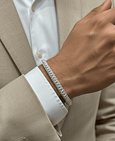 925 SIlver Argent Weave Gents Bracelet