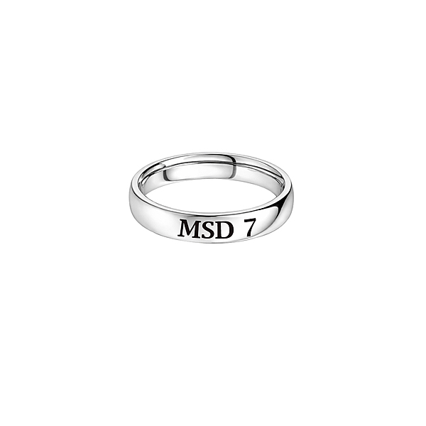 Sterling Silver MSD 7 Engraved Ring (customized)