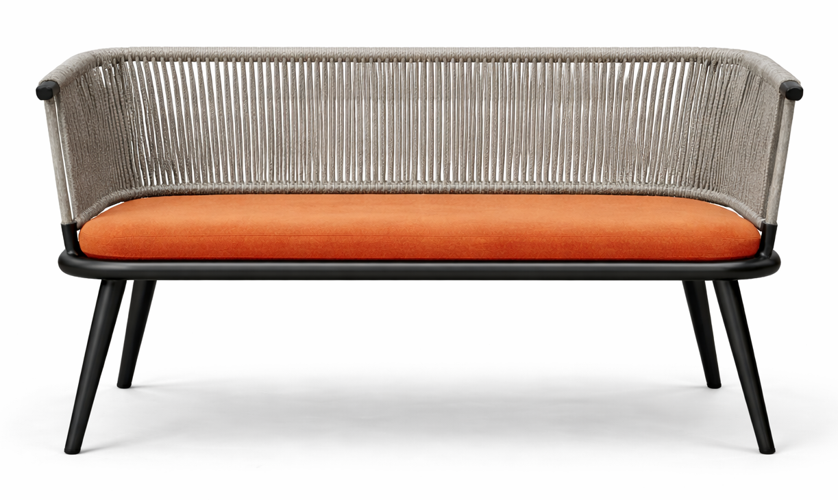 Braced Two Seater Outdoor Bench