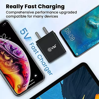 WALL CHARGER EVM DUAL USB WITH MICRO USB CH-03