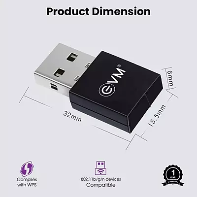 WI-FI ADAPTOR EVM 300Mbps - EVMENWIFI WA02