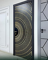 Stunning 2D HDHMR Door with Geometric Deco Paint Design
