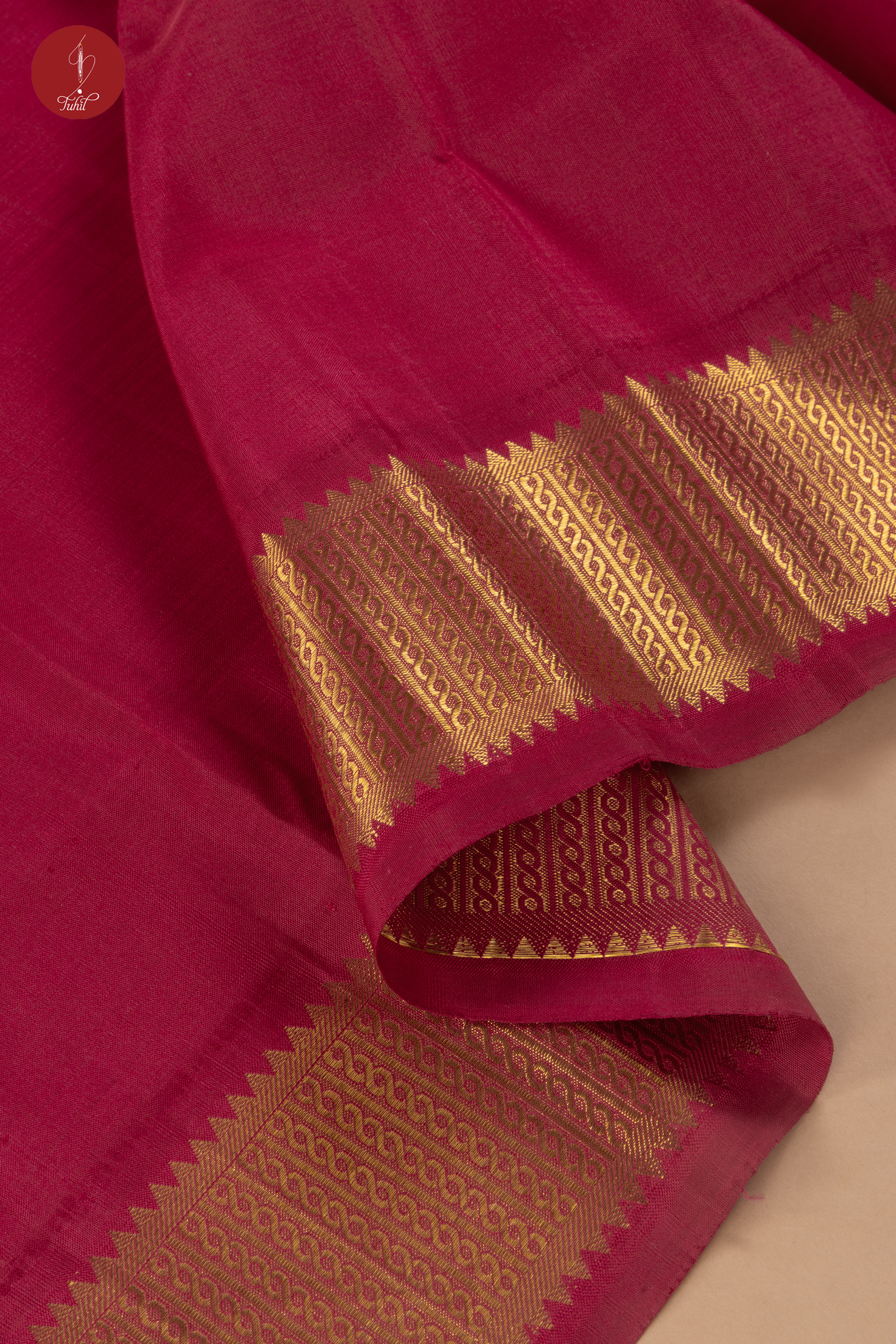 Handloom Kanchipuram Pure Silk Saree - Ramar Green with Arakku (SHS398)