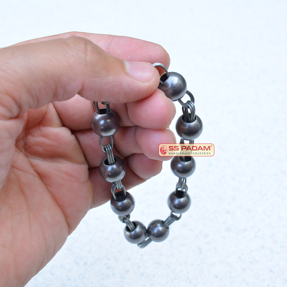 9mm Iron Sarbloh Beads Simarna Bracelet