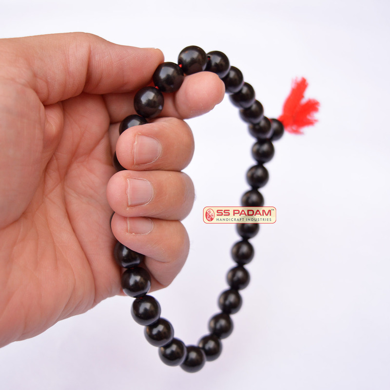Ebony Wood & Red Sandalwood Punjabi Simrana β Spiritual Bracelet Set (1 Black & 1 Red)