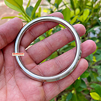 6mm Stainless Steel SP Brass Ring Punjabi Kada