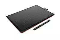 Wacom Medium 8.5-inch Graphic Tablet (Red and Black) & collar microphone