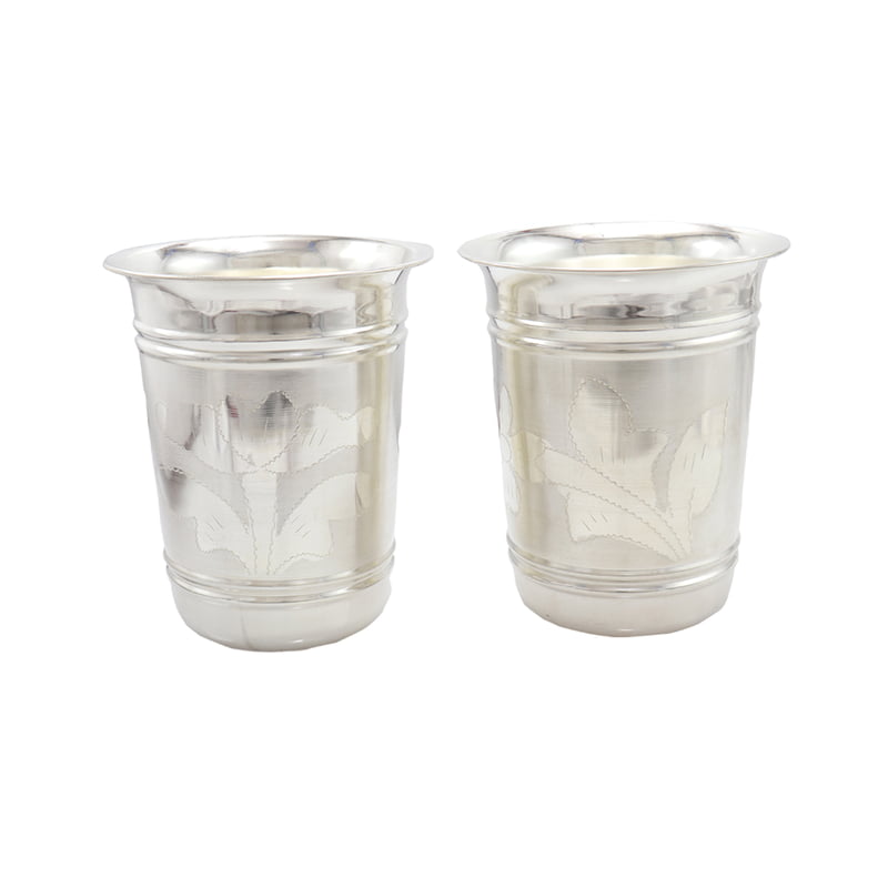 Silver Tumbler , Glass Set (120grams) Silver Tumbler , Glass Set (120grams)