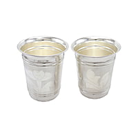 Silver Tumbler , Glass Set (120grams)