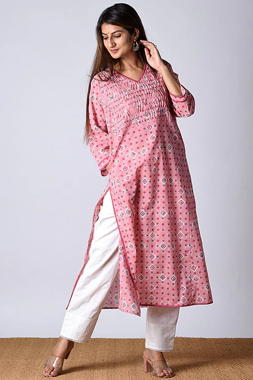 Pink Kurtas