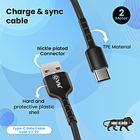 EVM C2-22 Type-C Cable, 2M - Black
