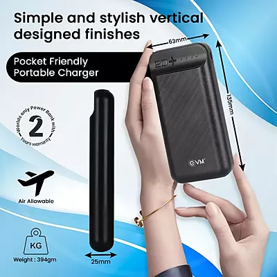 POWER BANK EVM 20000MAH ENCHARGE+ P0203 BLACK POWER BANK EVM 20000MAH ENCHARGE+ P0203 BLACK
