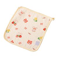 Muslin Crepe Wash cloth / Face towel - Colour Printed - Pack of 5 (Assorted)