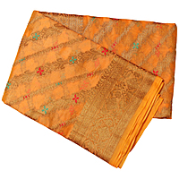Organza Silk Saree - Gold