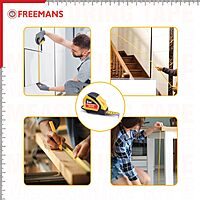 5 Mtr  Steel Measuring Tape - (Yellow & Black) With Unbreakable ABS case | Auto-lock and Belt Clip