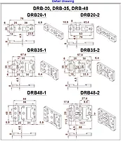 Din Rail Bracket 20/35/48mm DRB20/35/48 (Din Rail Bracket, 35mm Flexible Holes)