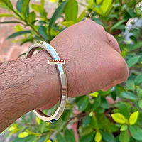 6mm Stainless Steel SP Brass Ring Punjabi Kada