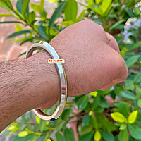 6mm Stainless Steel SP Brass Ring Punjabi Kada