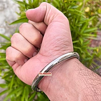 8mm Stainless Steel Round Smooth Punjabi Kada
