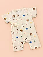 Toffee - Muslin Kimono Rompers Toffee - Muslin Kimono Rompers