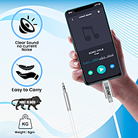 EVM CAUX-01 USB C to 3.5mm AUX Cable - Black