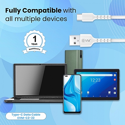 CABLE EVM TYPE-C 2M C2-22 WHITE