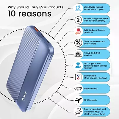 POWER BANK EVM 10000MAH ENBOLT 22.5W P0208 POWER BANK EVM 10000MAH ENBOLT 22.5W P0208