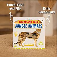 Jungle Animals: Touch-and-Feel Sensory Board Book