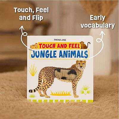Jungle Animals: Touch-and-Feel Sensory Board Book