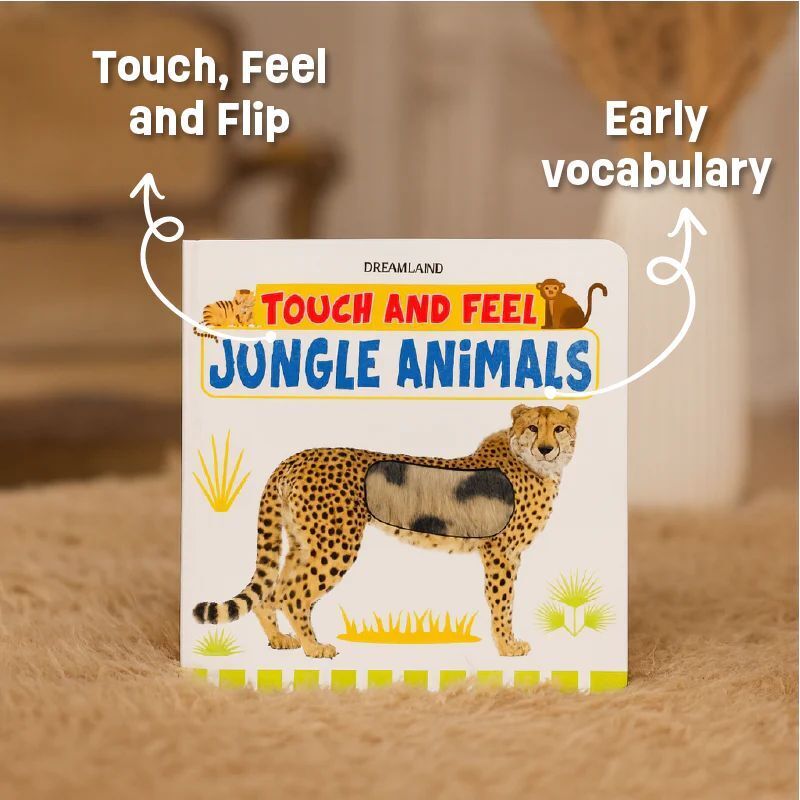 Jungle Animals: Touch-and-Feel Sensory Board Book