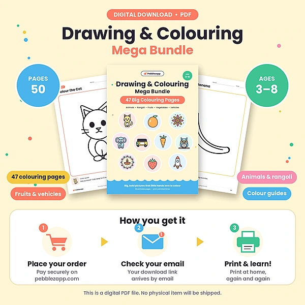 Drawing & Colouring Mega Bundle PDF