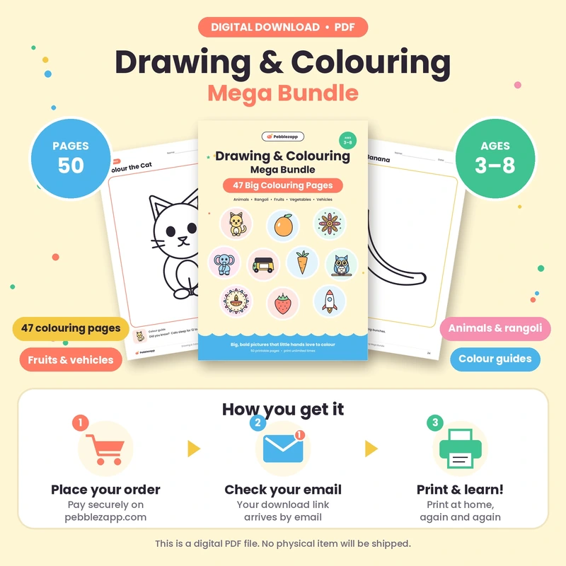 Drawing & Colouring Mega Bundle PDF