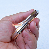 10mm Stainless Steel Edge Dual Brass Ring Punjabi Kada