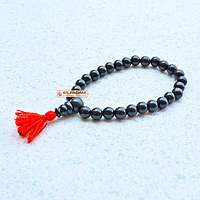 Ebony Wood & Red Sandalwood Punjabi Simrana β Spiritual Bracelet Set (1 Black & 1 Red)