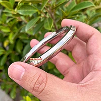 8mm Stainless Steel SP Brass Ring Punjabi Kada