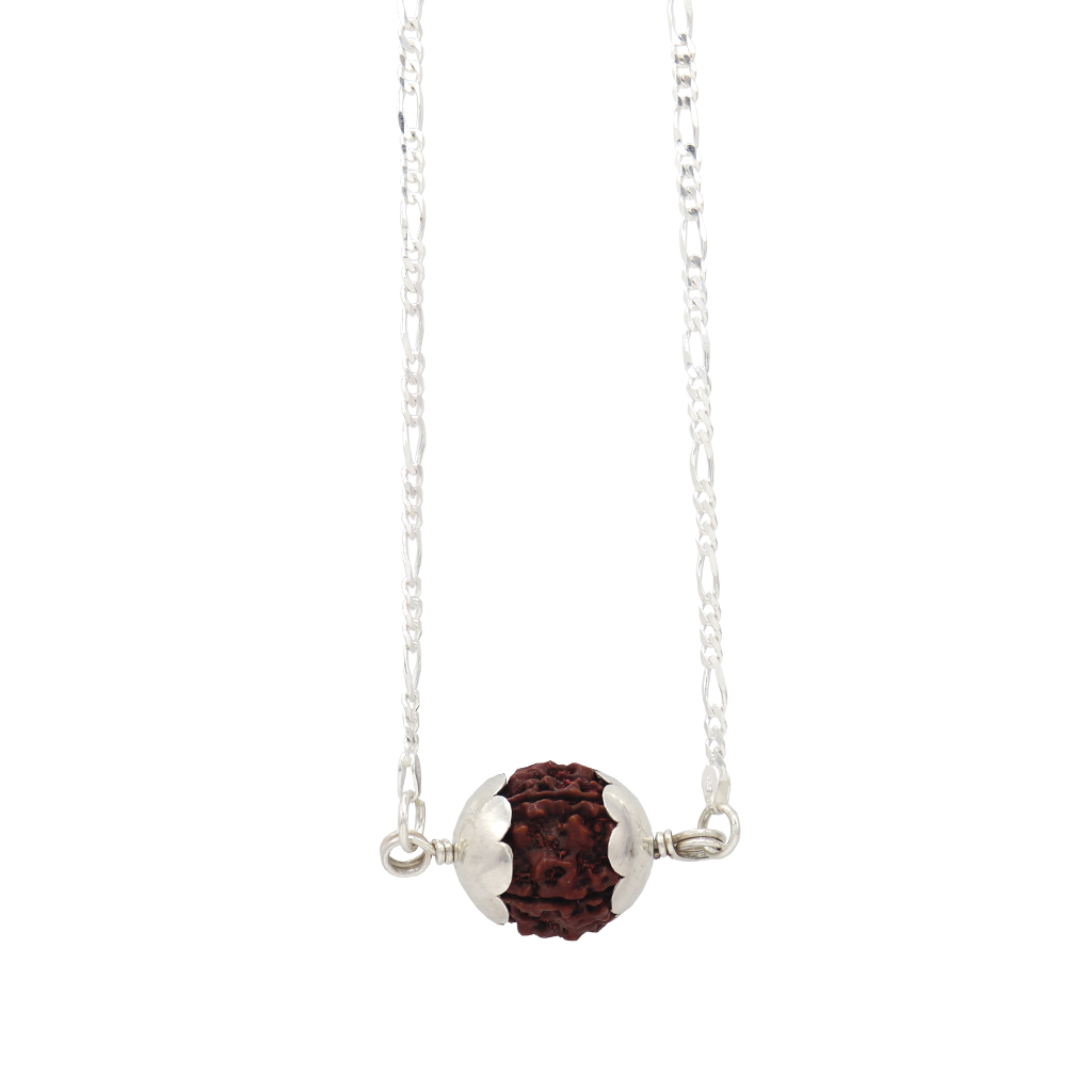 Sterling Silver Chain with Rudraksham Pendent