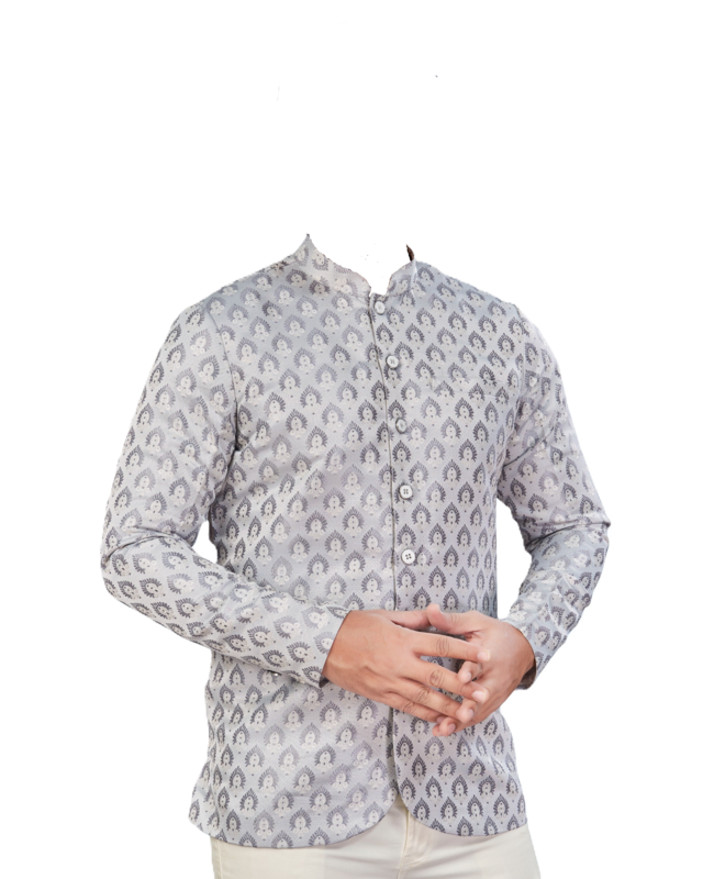 Gray Designer Jodhpuri Shirt