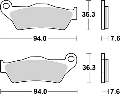 Brembo 07BB04SA Sintered Brake Pad Brembo 07BB04SA Sintered Brake Pad