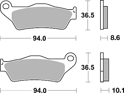 Brembo 07BB28SP Sintered Brake Pad Brembo 07BB28SP Sintered Brake Pad