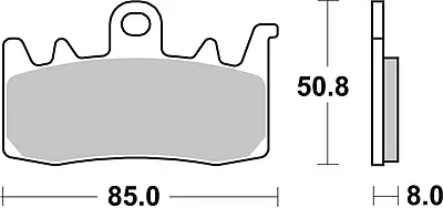 Brembo 07BB38SA Sintered Brake Pad Brembo 07BB38SA Sintered Brake Pad