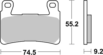 Brembo 07HD20SA Sintered Brake Pad