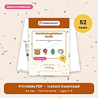 Pot Painting Pattern Guide – 40 Designs – 52 Pages