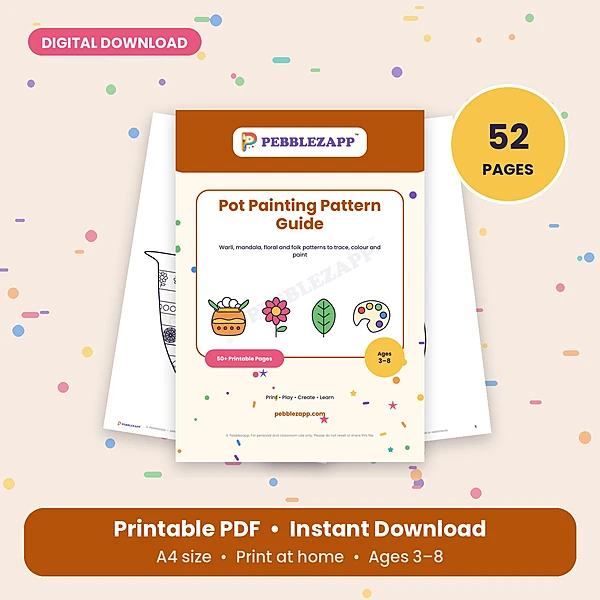 Pot Painting Pattern Guide โ 40 Designs โ 52 Pages