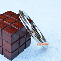 10mm Stainless Steel Edge Dual Brass Ring Punjabi Kada