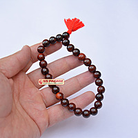 Ebony Wood & Red Sandalwood Punjabi Simrana β Spiritual Bracelet Set (1 Black & 1 Red)